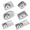 Stainless Steel Kitchen Sink Commercial Catering Single Double Bowl Drainer Kit