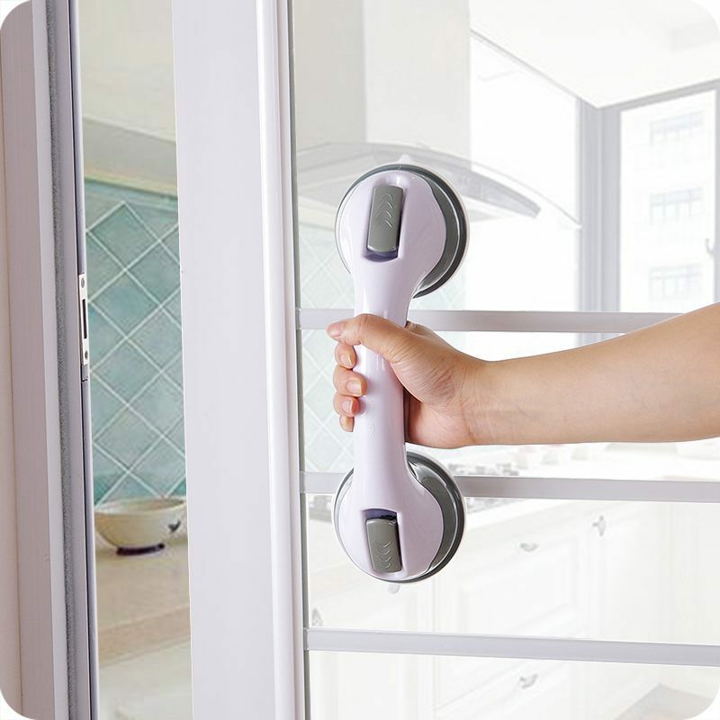2x Safety Bathroom Aid Bath Shower Hand Grip Grab Suction Towel Rail Bar P3