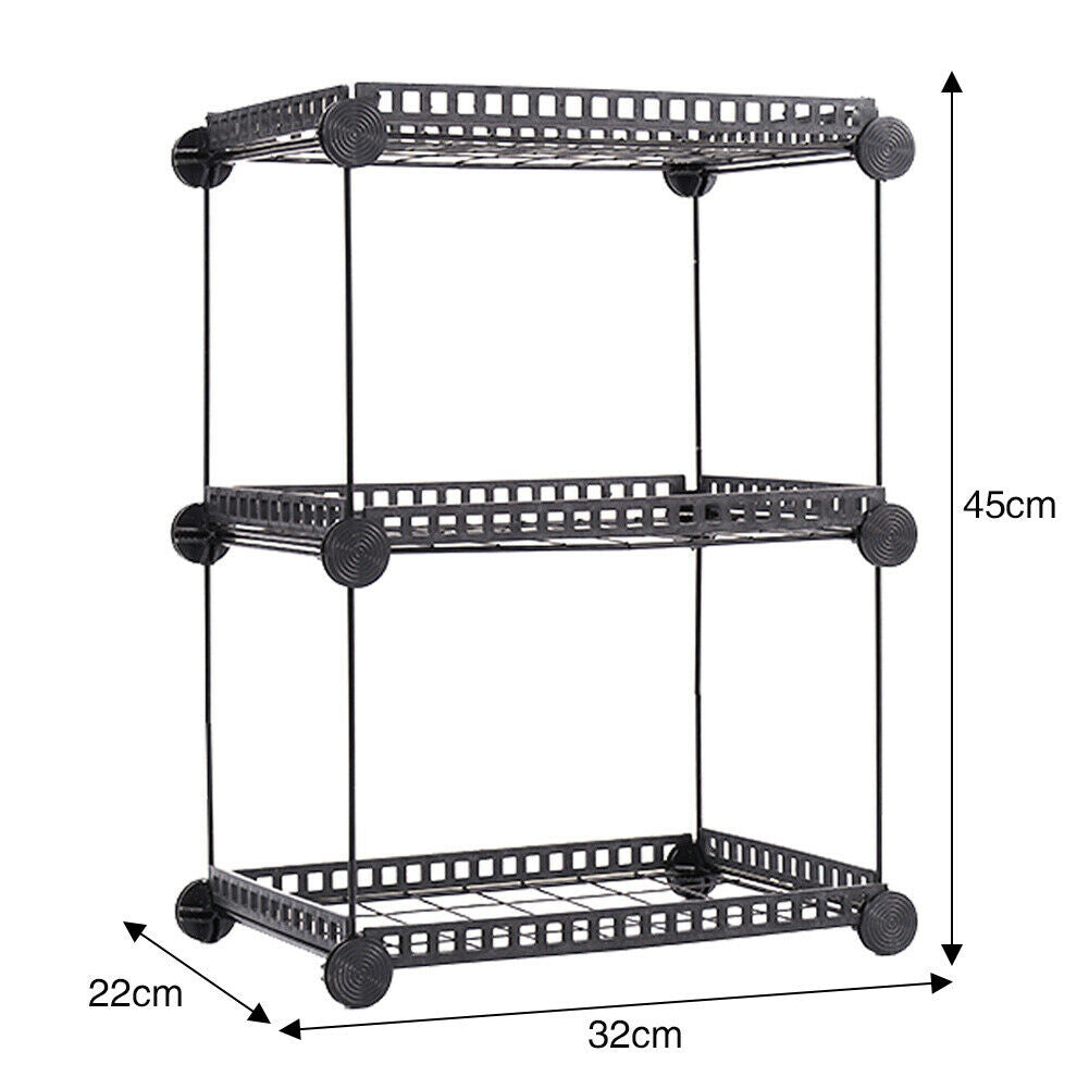 3/4/5/6Tier Wire Metal Shelving Flower Shelf Plant Display Rack Planter Pot Rack
