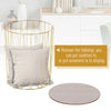 Modern Style 2 Pack Wood Metal Bedside Table w/ Storage - Gold Color Base