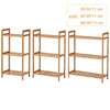 3/4/5 Tier Bamboo Wood Bookshelf Stand Storage Rack Shelving Unit Display Holder