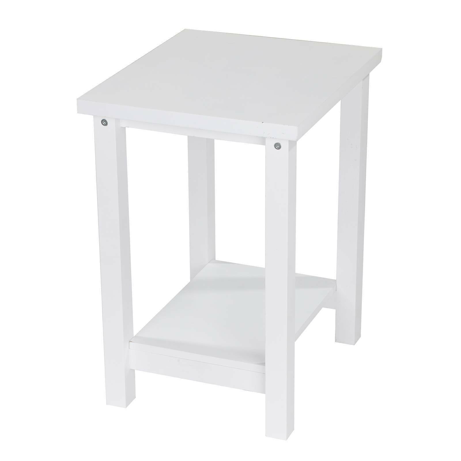 2X White Nightstand Bedside Table Chest Pine Side Cabinet Storage Bedroom UK