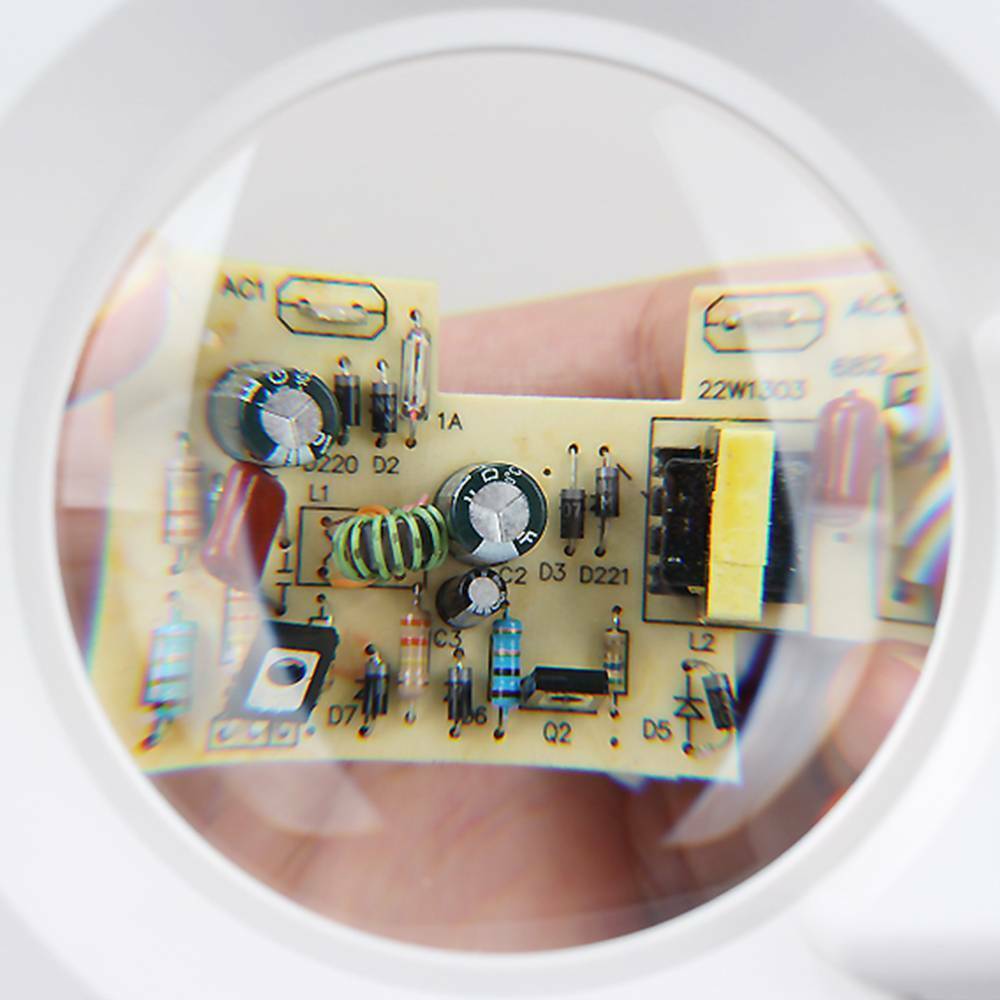 22W Large Desk Magnifier Magnifying Lamp Eyelash Lamp Salon Surgery Beauty White