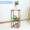 Premium Wood Plant Stand Carbonized 8 Tiered Corner Plant Rack Garden Tall Shelf