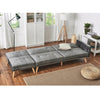 3 Seater Grey Velvet Fabric Corner Sofa Bed Recliner with Footstool Option