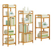 3/4/5 Tier Wooden Storage Shelf Shelving Unit Bookshelf Bookcase Display Stand