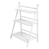 3 Tier Wooden Ladder Folding Bookshelf Stand Plant Flower Display Shelving Rack