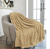 Luxury Waffle Honeycomb Throw Popcorn Blanket Warm Soft Travel Bedspread