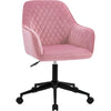 Office Chair Velvet Home Swivel Computer Desk Chair Ergonomic Adjustable Back