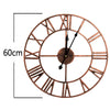 EXTRA LARGE ROMAN NUMERALS SKELETON WALL CLOCK BIG OPEN FACE ROUND 40/60/80CM