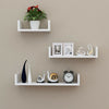 Set of 3 U Shape shelves Floating Wall Shelve Home Decor Storage Wood Shelf Unit