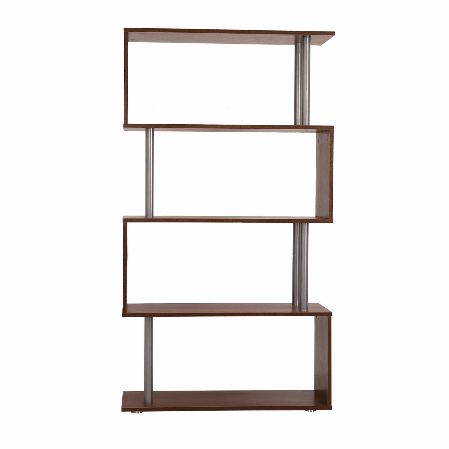 Wooden S Shape Lounge Storage Display Unit Bookcase Bookshelf