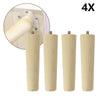 4 x Wooden Table Legs Tapered Pine Beech Ash Table Chair Stool Chest Sofa 4 Size