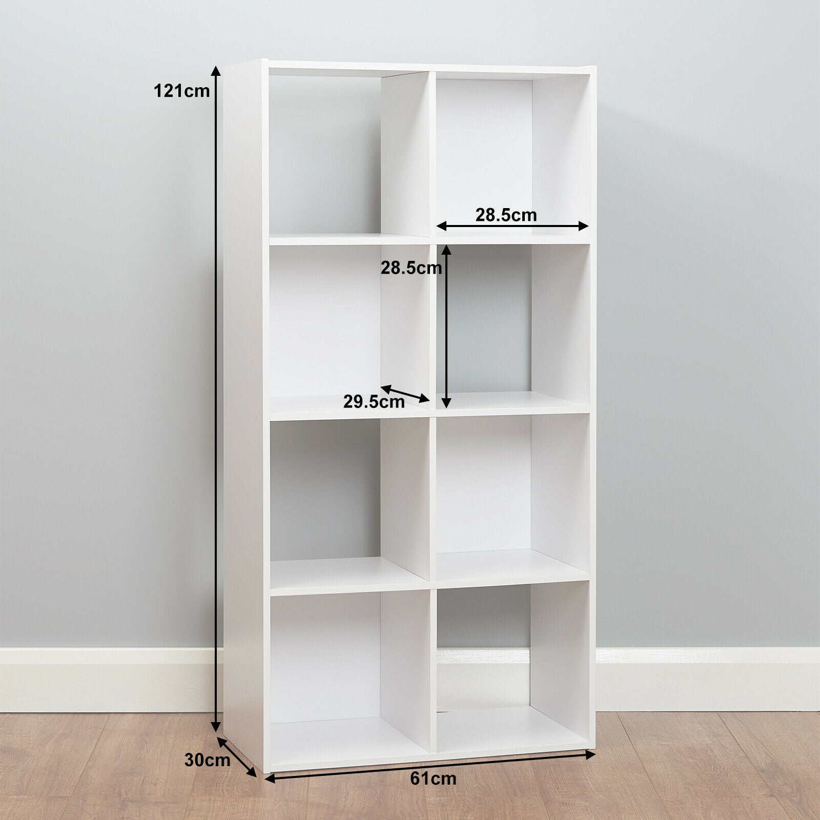 8 Cube Storage Unit White/Pink Boxes Childrens/Kids Bedroom Toy Basket Shelves