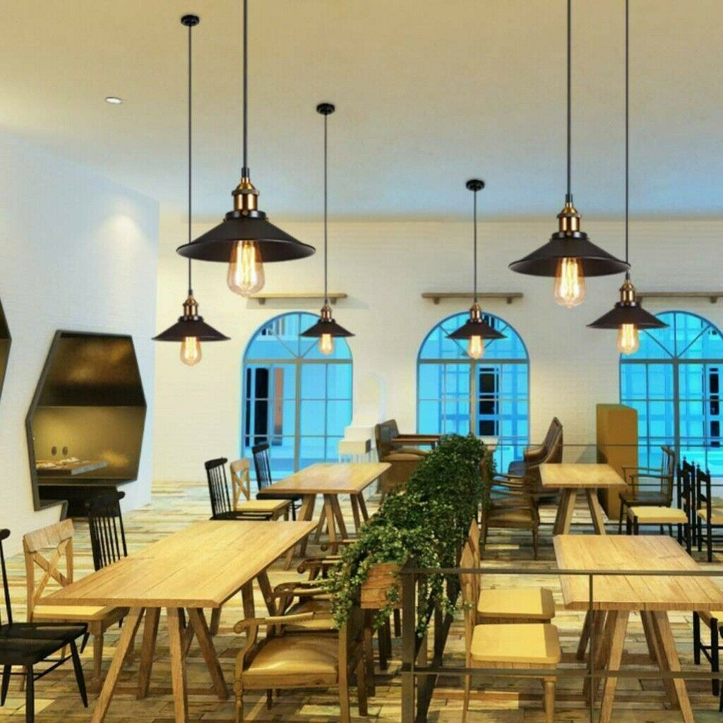 Vintage Industrial Metal Ceiling Pendant Shade Modern Hanging Retro Lights Lamps