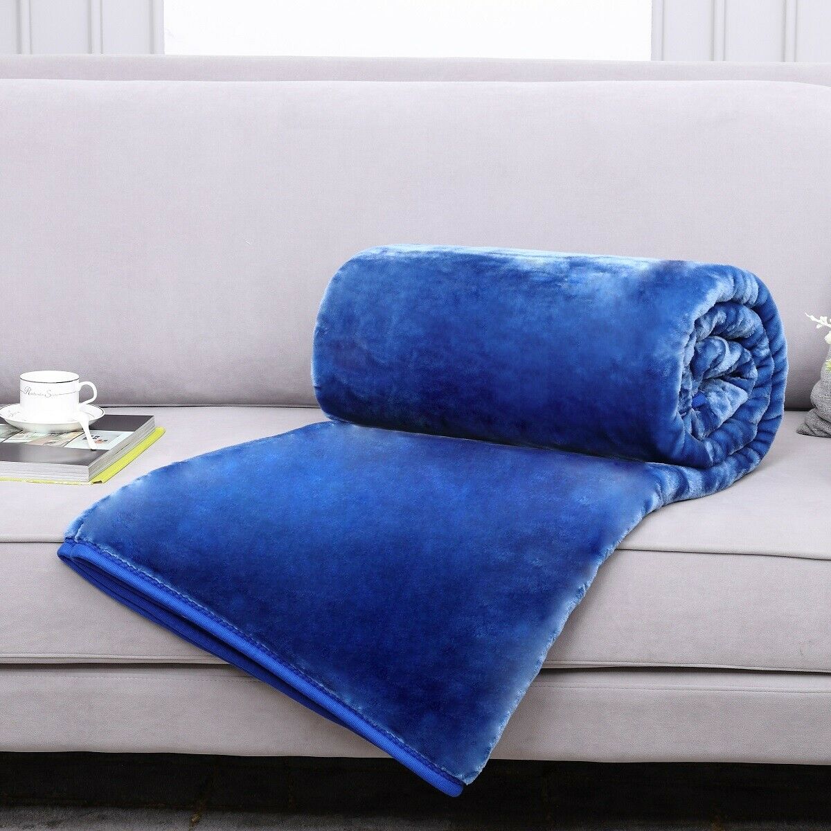 Luxury Blanket Large Sofa Throw Fleece Faux Fur Single Double & King
