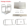 2 Tier Kitchen Shelf Stainless Steel Microwave oven Rack Stand Storage Holder