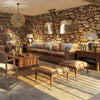 Stone Wall Wallpaper Roll 3D Effect Vinyl Wallcovering For Living Room Decor