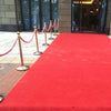2pc Polished Steel Queue Rope Barrier Velvet Rope Stanchion Posts Stands 3 color