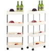Slim Slide Out Kitchen Trolley Rack Holder Storage Shelf Organiser Mobile Stand