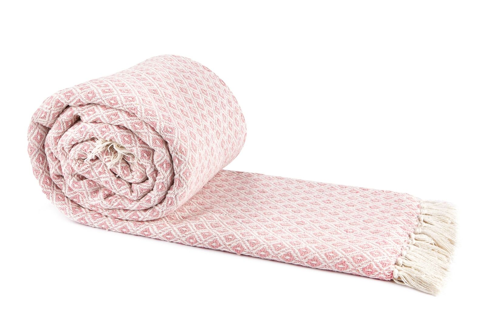 Casablanca Throw 100% Recycled Cotton, Sofa Chair Bed Throw Blanket 4 colours