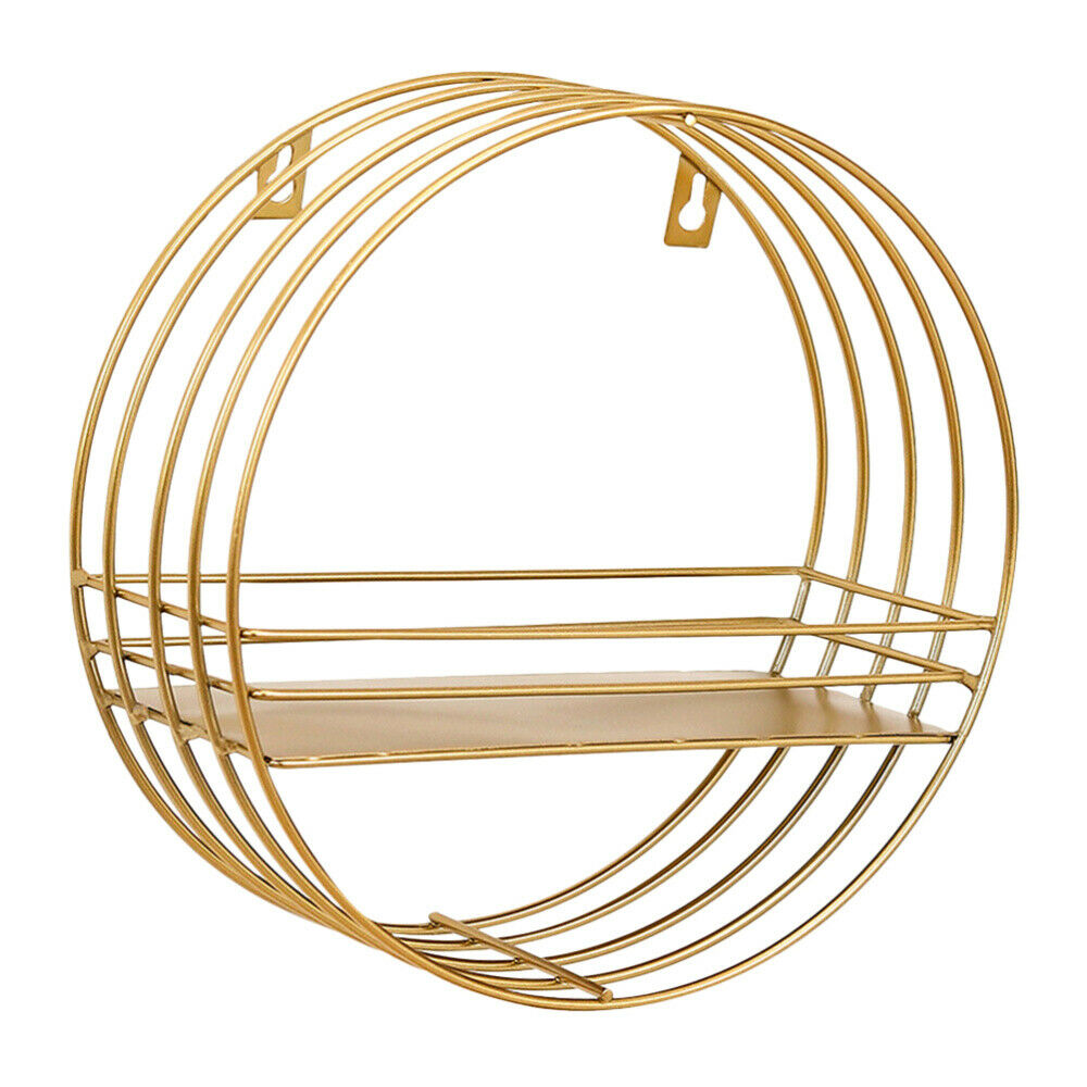 Wall Shelves Rack Metal Storage Iron Cube shelf Hexagonal Grid bathroom shelving