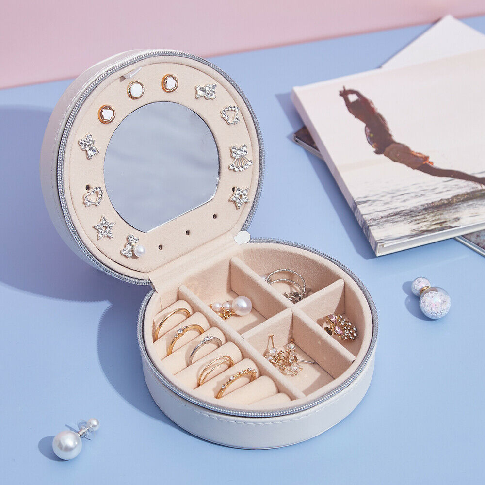 Portable Travel Jewelry Box Storage Jewellery Ring Organizer Case Mini