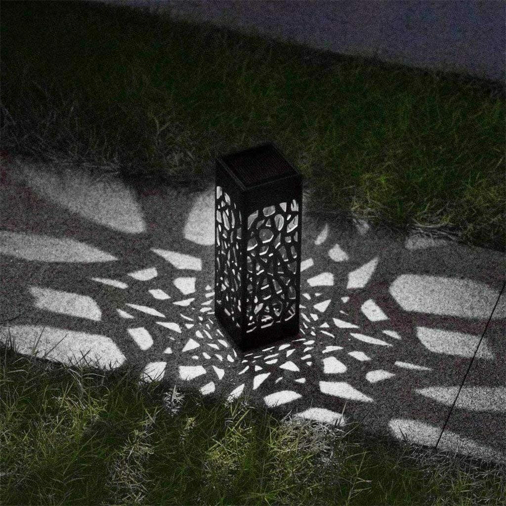 Solar Powered Garden Post Lights Waterproof LED Outdoor Yard Path Lighting UK