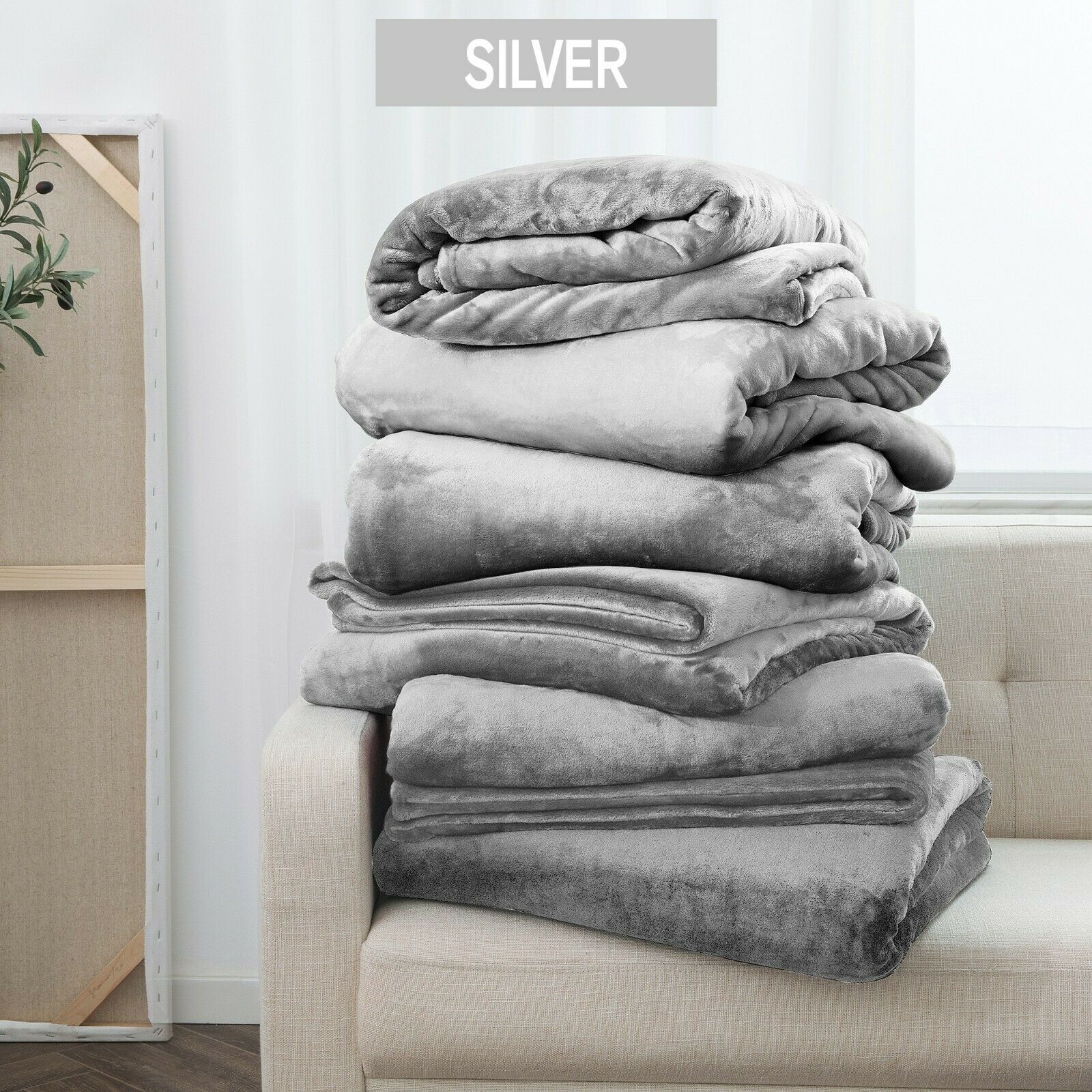 Fleece Throw Blanket Large Sofa Bed Thick Warm Faux Fur Mink Double & King Size