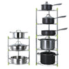3/5 Tier Kitchen Pan Stand Saucepan Pot Rack Chrome Storage Organiser Shelf Unit