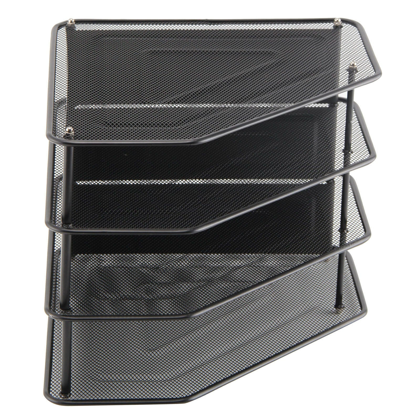 3 Tier Office Desk Document File Magazine Paper Organiser Stand Holder Rack Mesh