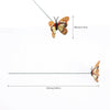 50Pcs Butterfly Garden Metal Stake Patio Lawn Yard Wedding Outdoor Village Deco