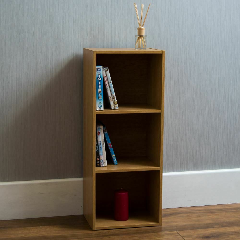 Oxford 2 3 4 5 Tier Cube Bookcase Display Shelving Storage Unit Wood Furniture