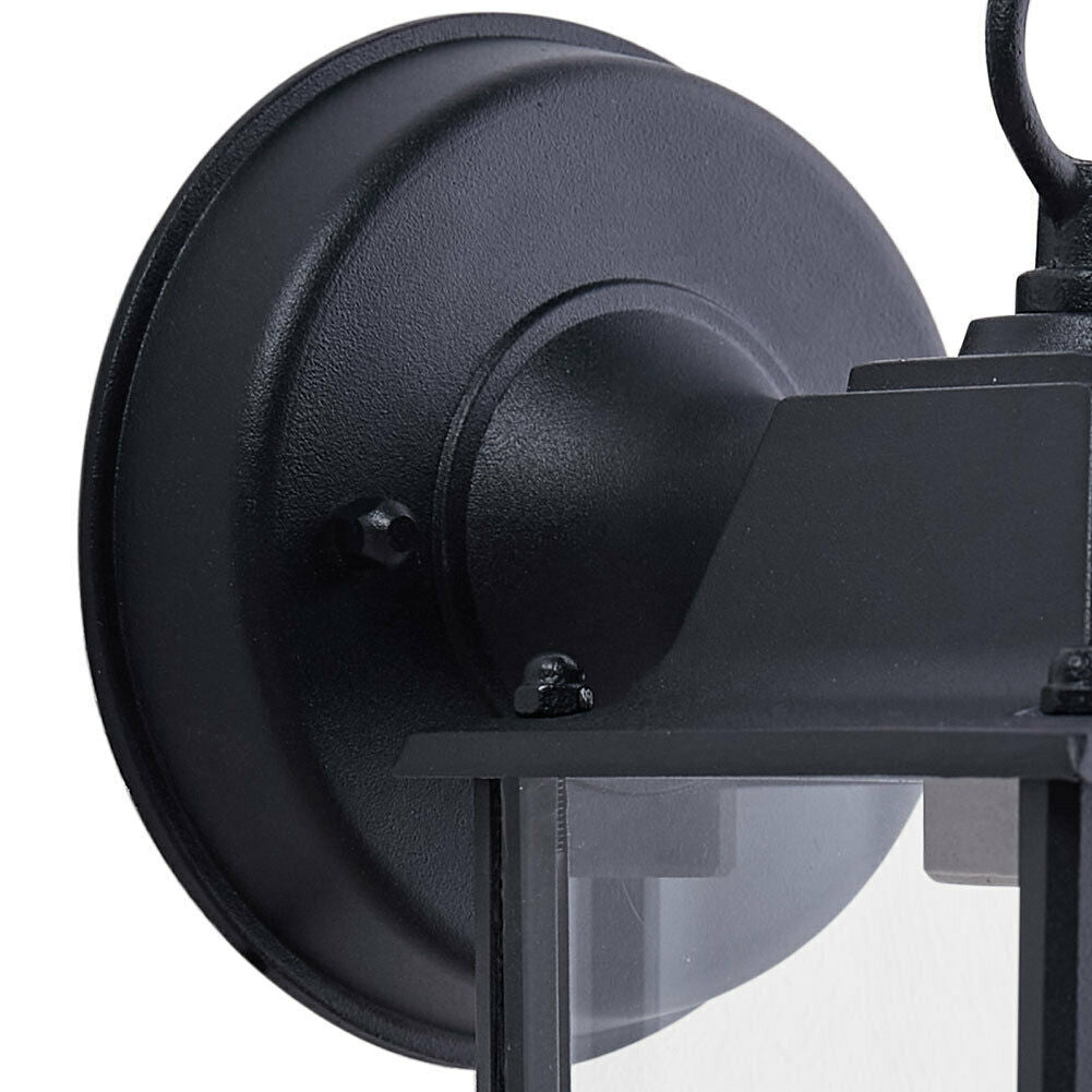 Wall Mounted Garden Porch Light Outdoor Indoor Lantern Lamp With Bulb Fittings