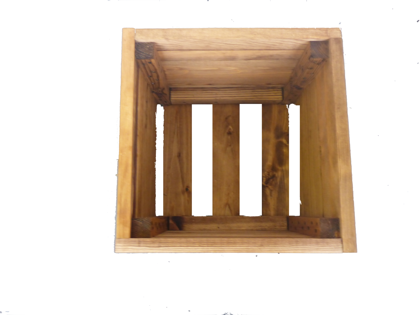 36cm Square Garden Planter Wooden Decking Trough Herb Plant Pot Flower Box Crate