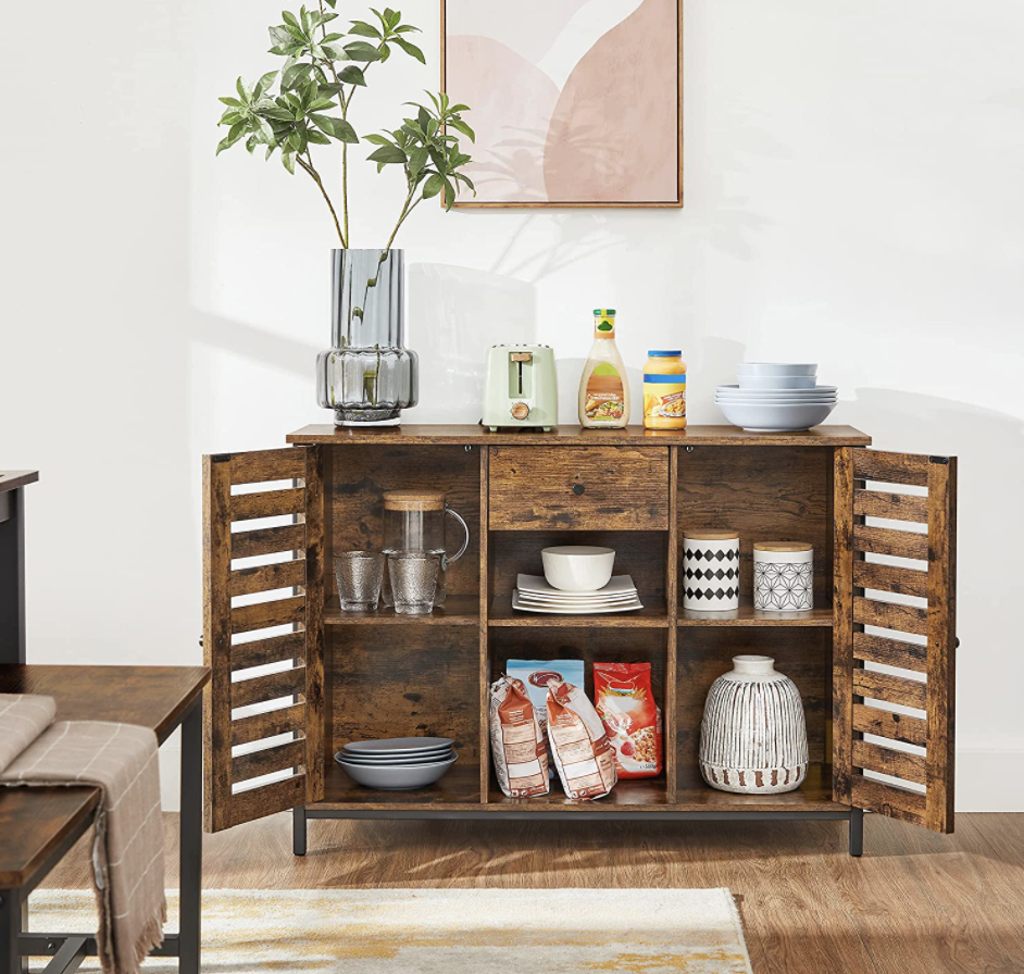 Rustic console online cabinet