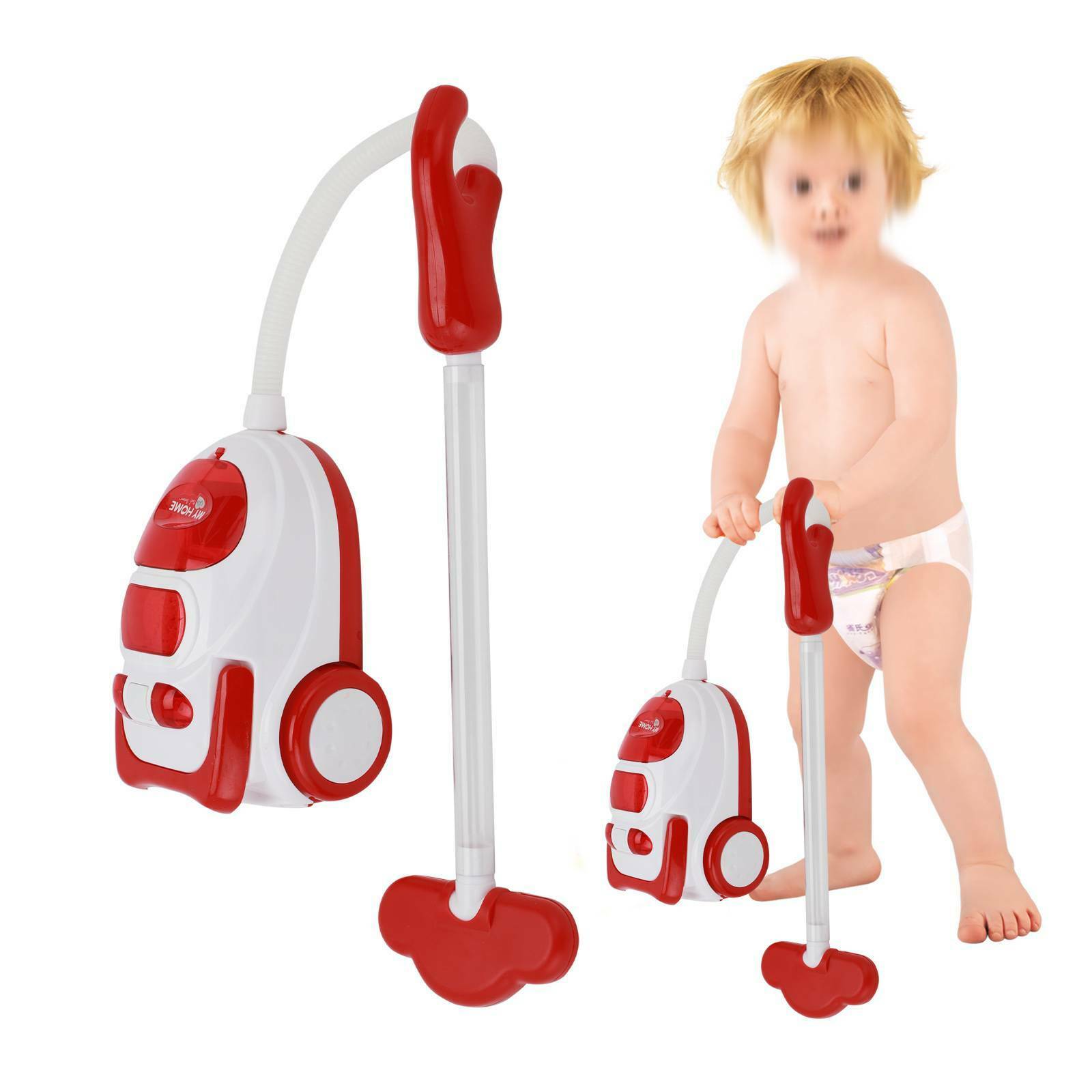 Children Vacuum Cleaner Sound Hoover Suction Function Household Cleaning Toy