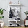 Coat rank Shoe Rack Hanging Bench Seat Hanger with Removable 6 Hooks Wood