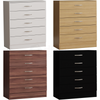 Modern Chest of Drawers Bedside Table Cabinet 5 Drawer Bedroom Storage Wood
