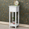Telephone Bedside Table Nightstand Cabinet with Shelf for Bedroom Livingroom