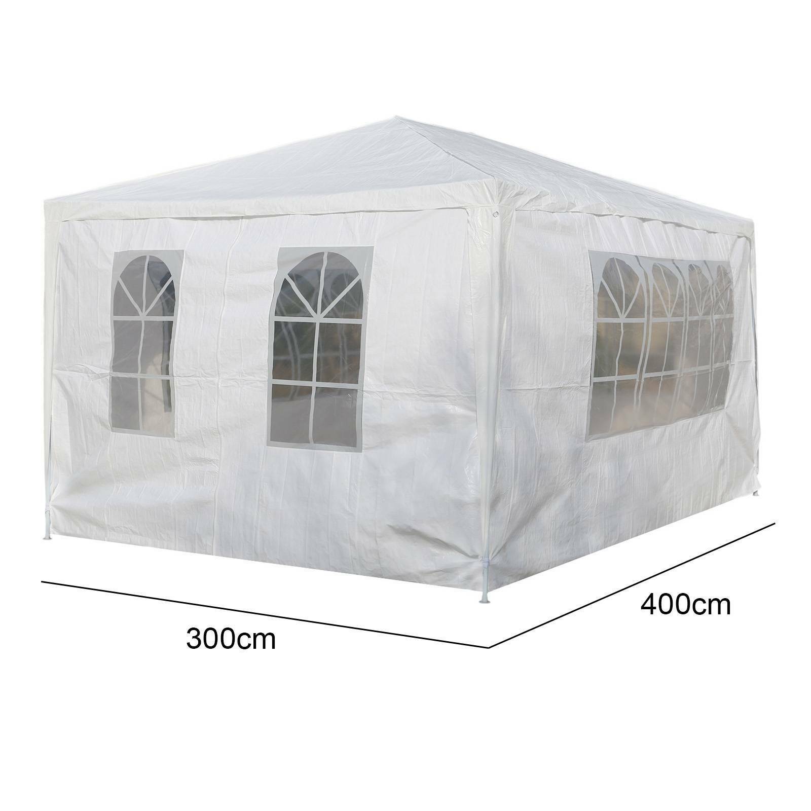 Modern Marquee Canopy Waterproof Garden Wedding Party Tent Sides 3Mx4M UK