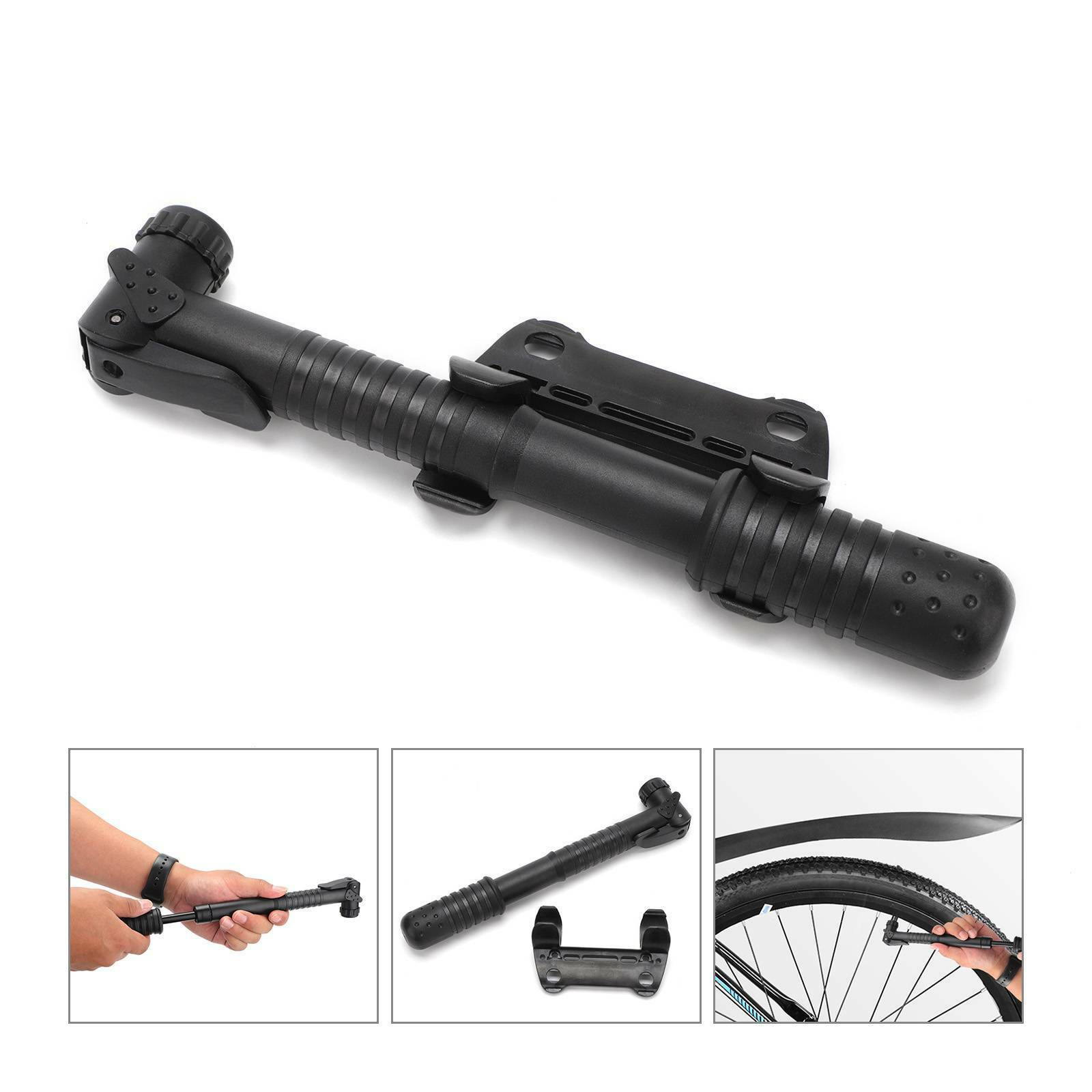 Bicycle Pump Mini Portable Lightweight Air Tyre Ball Inflator Cycling Bike UK