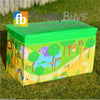 LARGE TOY BOX KIDS BOYS GIRLS STORAGE SEAT STOOL BOOKS CLOTHES CHEST CHILDREN