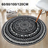 4 Sizes Round Non-slip Carpet Outdoor Floor Rug Mat Pads Geometric Acrylic