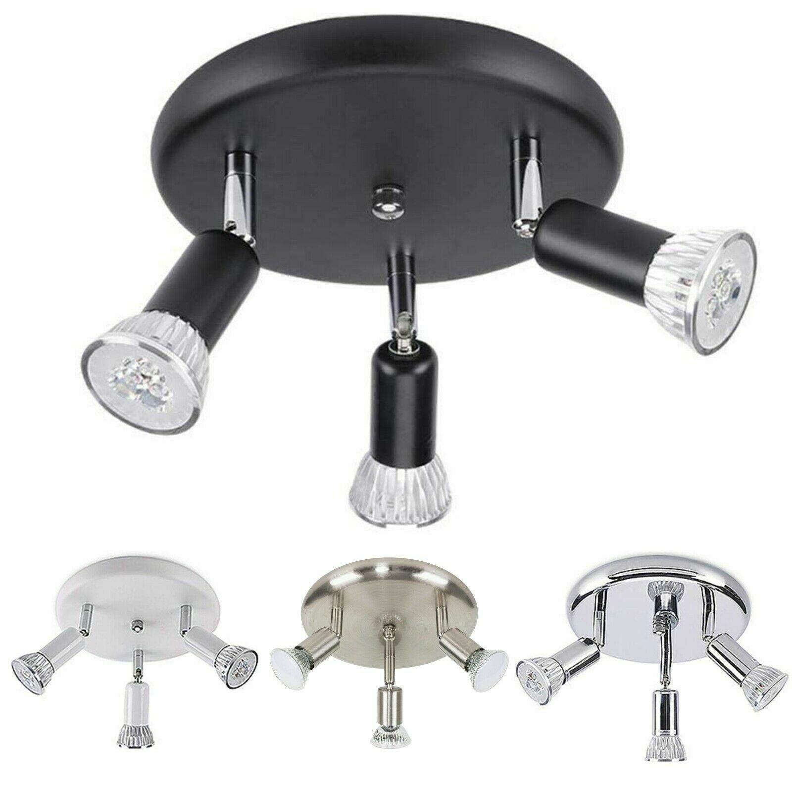 3 Way Ceiling Light Fitting Spot Lights Design Lighting Spotlight LED Light Bulb