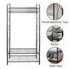 3 Tiers Clothes Rail Rack Garment Dress Hanging Display Stand Shoe Rack Storage (Black)