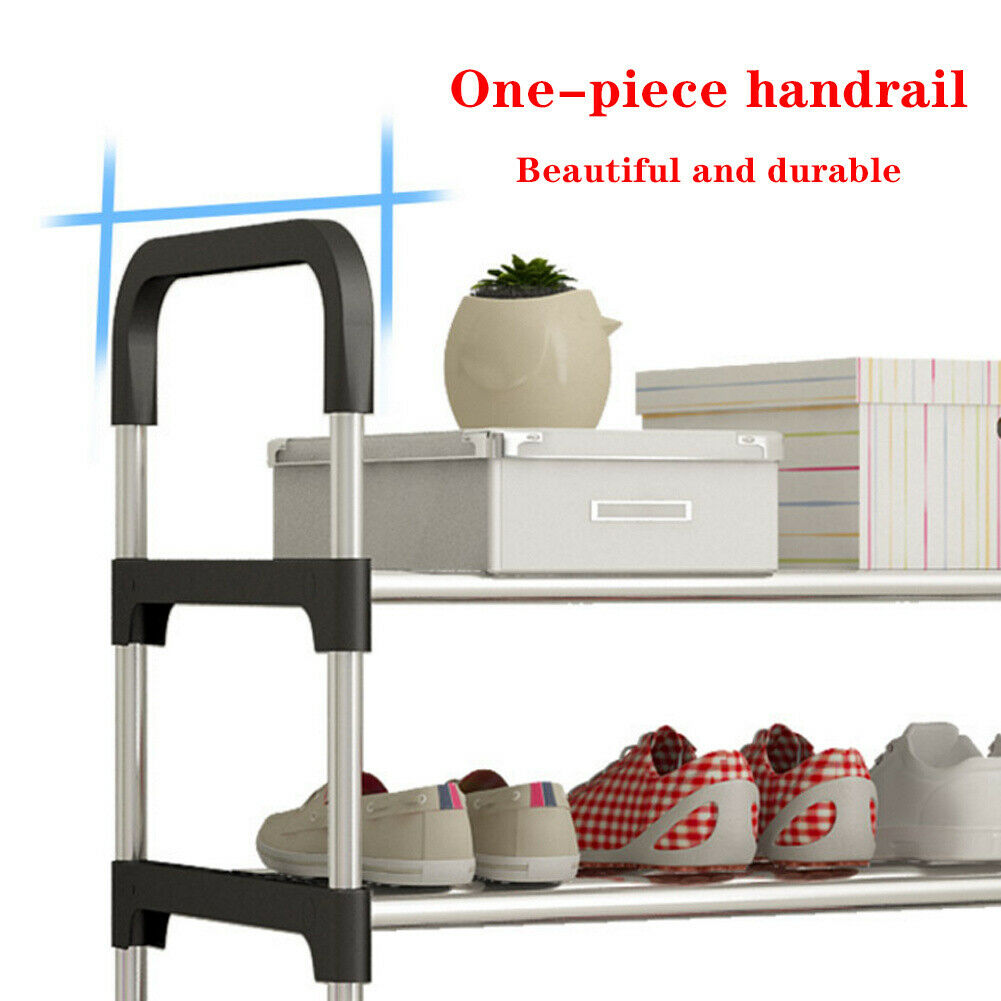 3/4/5/6 Tiers Door Side Shoes Cabinet Rack Storage Shelf Organizer Stand Holders