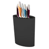 Knife Block Holder Universal Knife Block Oval knife Block Stand Rack Black