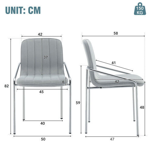 Dining Chairs 2pcs Modern Velvet Dining Armchairs Upholstered Accent Chairs HT