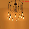 Vintage Industrial Chandelier Light Pendant Shade Retro Spider Ceiling Lights UK